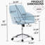 Fauteuil de bureau réglable, chambre à coucher à domicile, fauteuil pivotant ergonomique, siège à dossier, confortable pour les longues séances-548172400