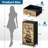 4 Drawer Dresser for Bedroom, Narrow Chest of Drawers, Wooden Top and Study Iron Frame 18"x37.5"-(WxH)