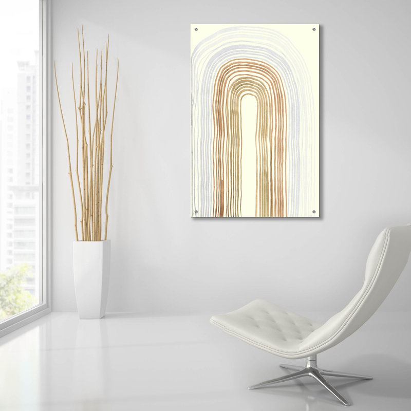  «Imperial Lines 4» par Alicia Ludwig, art mural en verre acrylique, H 36 po x l 24 po