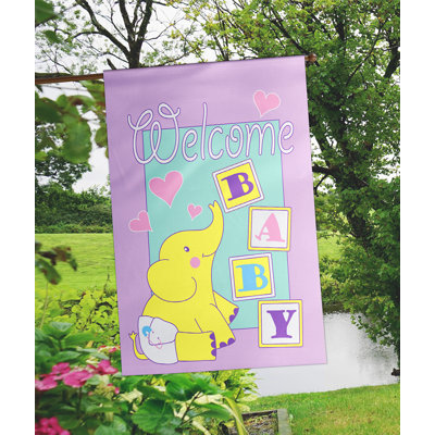 Flag Baby Welcome Polyester 29x42