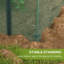 Fruit Cage Bird Netting Heavy Duty Tent, 1.2 x 2.4 x 1.9m, Green