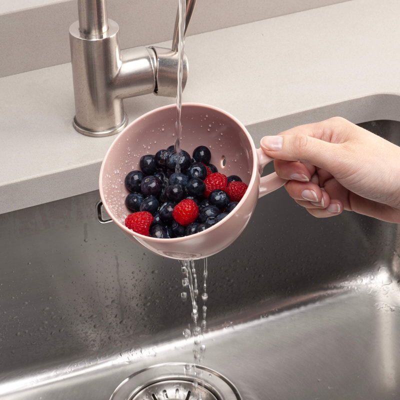 Keep it Handy Berry Cup Colander, 10cm, Rose Pink