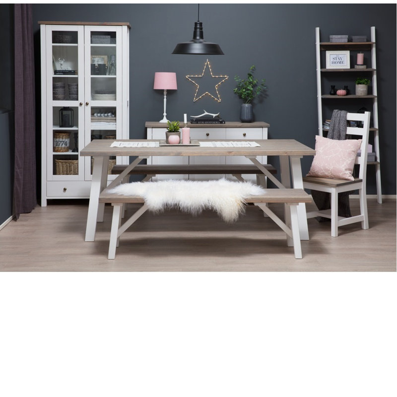 Stubblefield Pine Solid Wood Dining Table