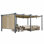 Pergola en aluminium avec auvent Aoodor