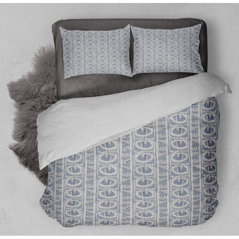 Polyester Twill Geometric Shapes Comforter, King Comforter + 2 King Pillowcases