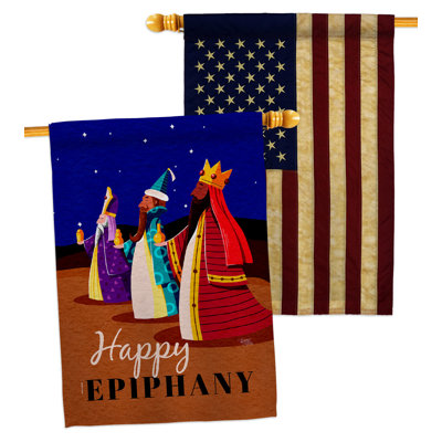 Drapeau de maison à 2 côtés en polyester / mélange de polyester 40 x 28 po