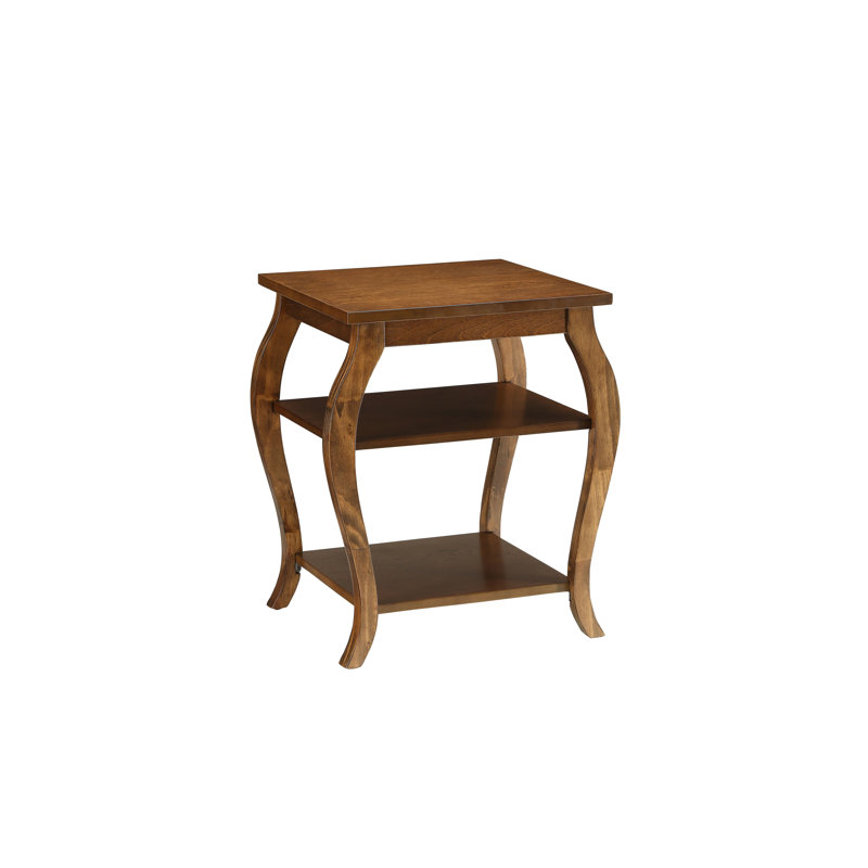 Becci Walnut Finish Accent Table, Walnut