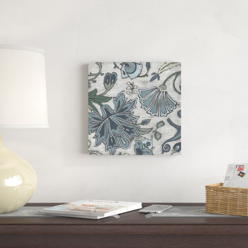 Blue Garden Chintz III, H 12 po x l 12 po