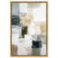 Décoration murale encadrée, "Deep Green and Cream I" par Art Remedy, cadre blanc, 20 x 30-912664395-912664390