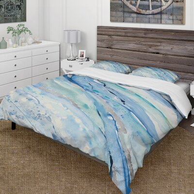 Bless international Coastal Abstract Duvet Cover Set | Wayfair