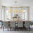 Ambrus 3-Light Handwoven Rattan Floral Linear Pendant, Coastal Cottage Kitchen Island Light