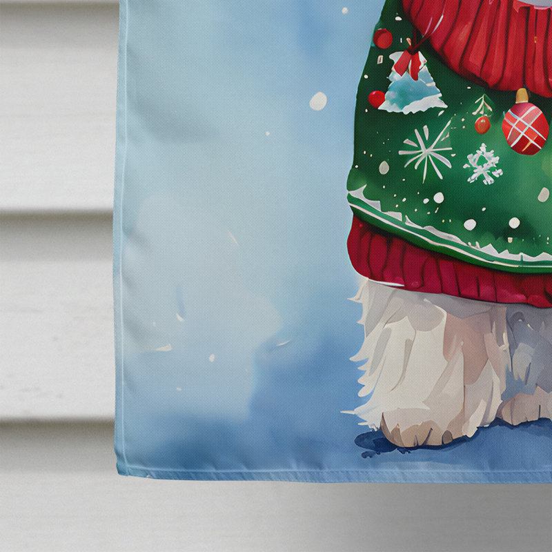 Drapeau de Noël maltais, H 40 po x l 28 po