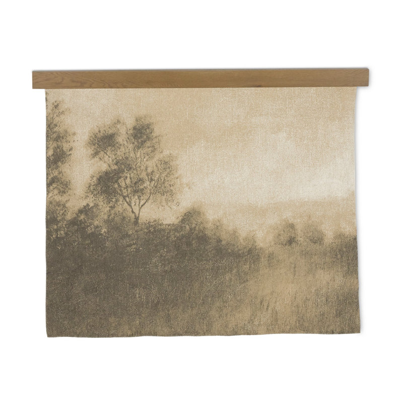 Hillside Haze By Aileen Fitzgerald And Hanger, Auburn Oak