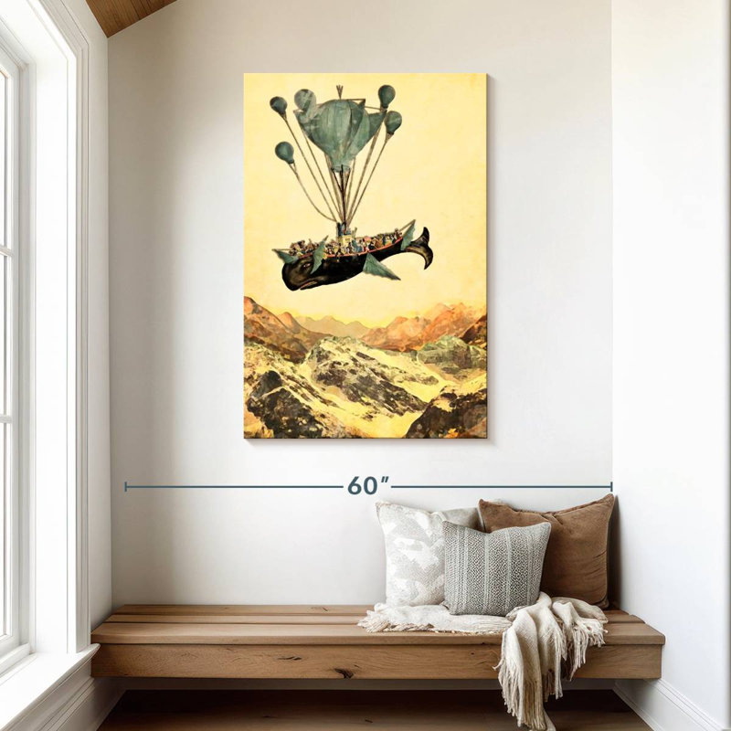 Kelan Flying Whale, 45" H x 30" W