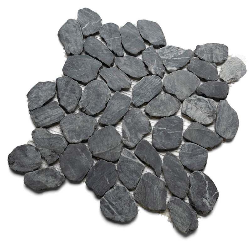 CNK Tile Tempest Black Slice Round