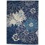 Tapis bleu / crème Rhudine-1900836542