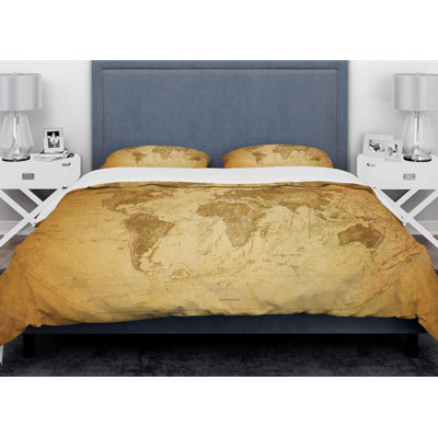 Eclectic Polyester Geometric Shapes Duvet Cover