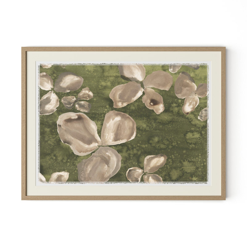 Sub Tropic Painting by Molly Franken, Light Brown, 48" H x 36" W