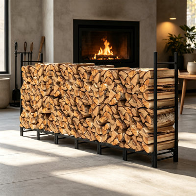 244cm W Metal Log Rack