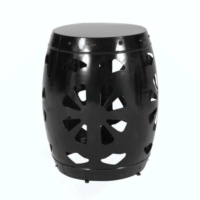 Table de bout moderne en métal avec un design en fer et une structure thermolaquée durable, pour des espaces de vie élégants et fonctionnels
