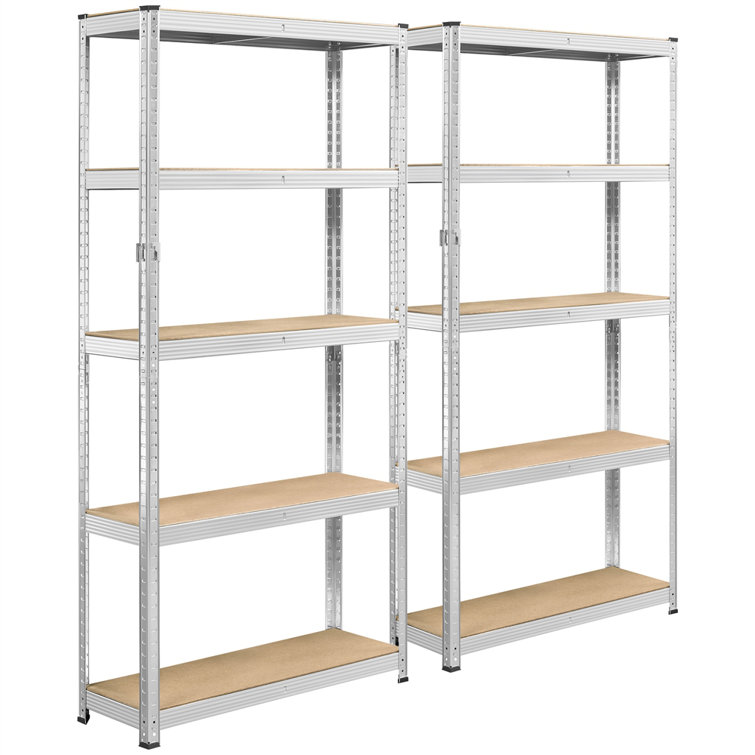3-Tier Metal Shelving Storage Unit, Size: Silver