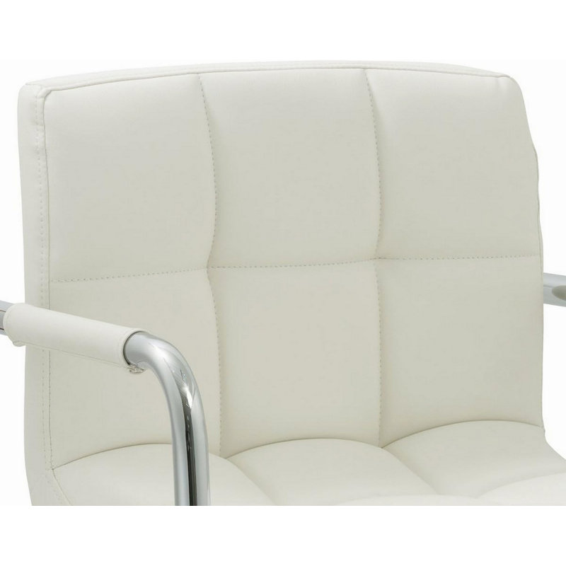 Tabouret de bar contemporain à accoudoirs pivotants avec coussin