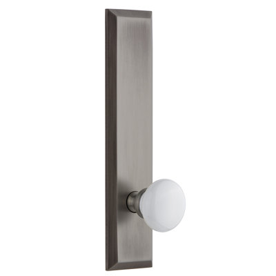 Grandeur Fifth Avenue Tall Plate Double Dummy with Hyde Park Door Knob