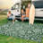 Reversible Outdoor Rug, 9' x 12', Waterproof Plastic with UV-Resistant Finish, Foldable with Stakes and Carry Bag for Patio, Deck, Camping or RV-1197840076-1197840073
