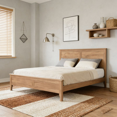 Modern Solid Wood Platform Bed