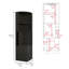 Armoire de bar d'angle, support en verre, armoire à double porte, huit supports à vin intégrés-1222554758