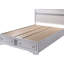 Grand lit moderne blanc avec rangement pour tiroir - Tiroirs avec meubles argent-1653187320-1653187322