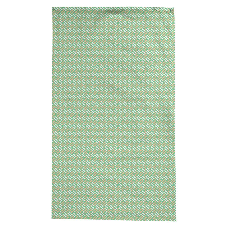 Nappe à carreaux à rayures Leffel, Vert / orange