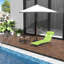 182cm Long Reclining Single Chaise with Cushions-1446928931