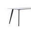 Pied de table en porcelaine blanc seulement-2072467667