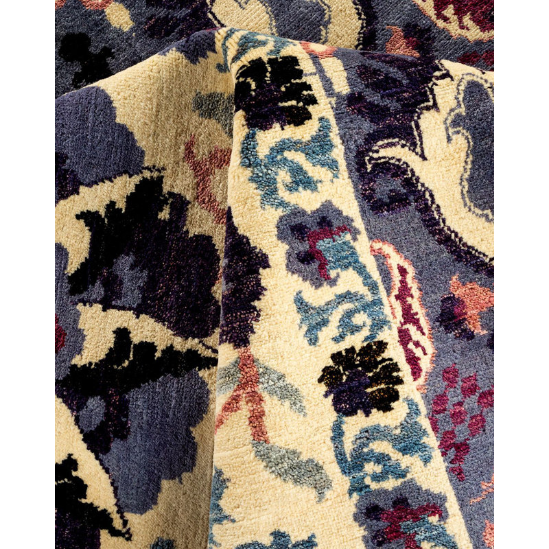 Suzani One-of-a-Kind 8'1" X 9'4" Hand Knotted Area Rug