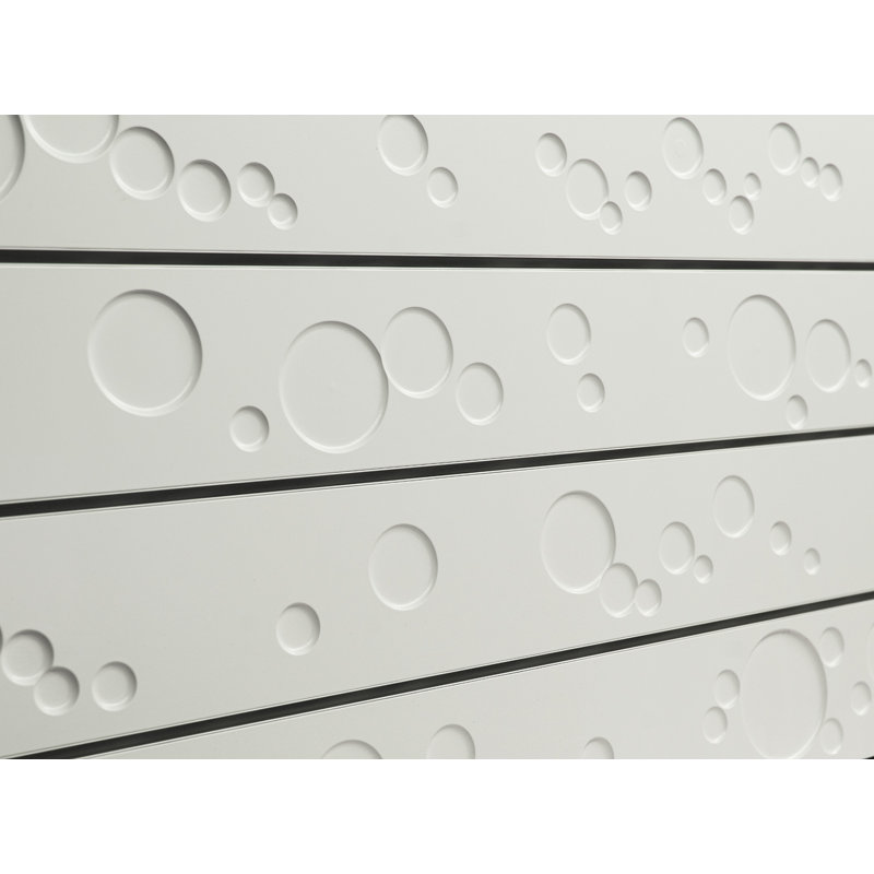 Bulles 24 po x 48 po, Blanc
