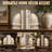Set of 2 Natural Marble Dome-shaped bookends