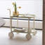 Moon storage cart  Nordic Internet celebrity mobile trolley kitchen simple double storage shelf living room sofa storage shelf