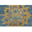 Tapis bleu nouvel âge en laine 8 pi 3 po x 9 pi 10 po Monnie