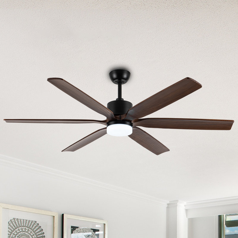Lenecka Ceiling Fan with LED Lights, 60"