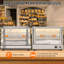 34" Adjustable 3-Tier Countertop Food Warmer – LED Lit Display for Cafés & Buffets