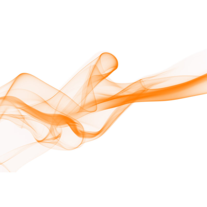 Orange Abstract Smoke by Tomodaji, 32" H x 48" W