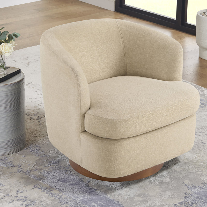 Fauteuil d'appoint pivotant 30 po Billingslee, Beige