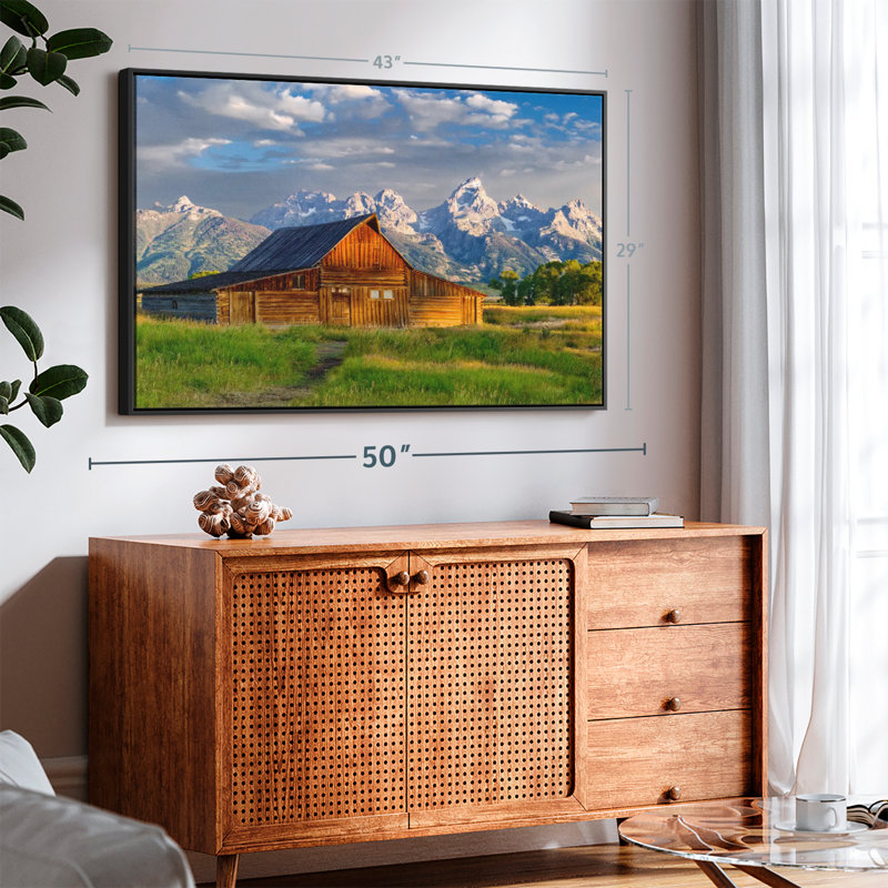 Architecture «Grand Teton National Park Wyoming, reproduction sur toile», H 29 po x l 43 po