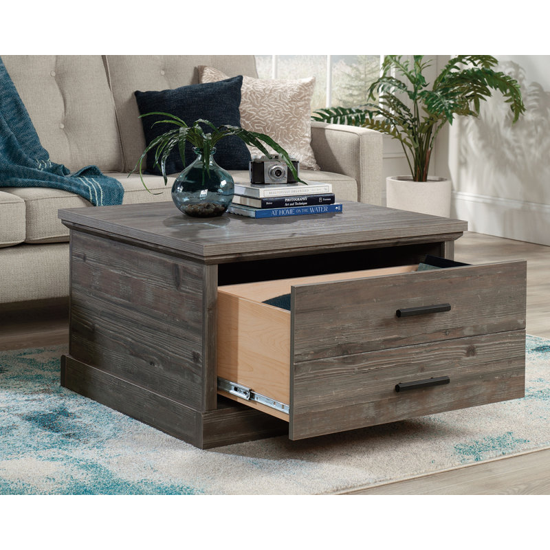 Masoud Single Coffee Table, Pebble Pine