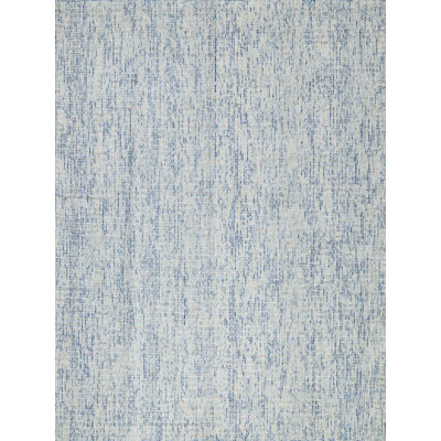 Andora Hand Tufted Abstract Area Rug in Blue/Ivory