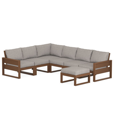 Ensemble de conversation d'extérieur pour 5 personnes avec coussins Trex Outdoor Eastport
