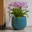 Ensemble de 3 pots à fleurs d'intérieur / extérieur en céramique avec trou de drainage