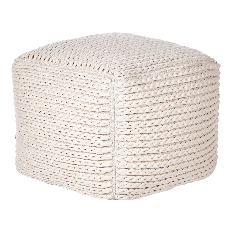 Brenville 50cm Wide Square Pouf Ottoman