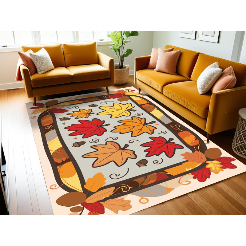 Tapis de Noël East Urban Home, Rectangulaire 2 pi x 3 pi